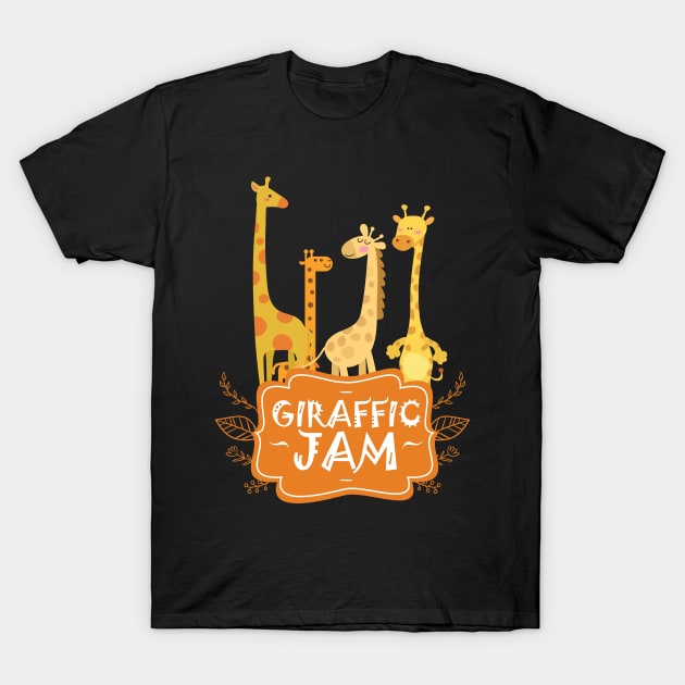 Giraffic Jam Safari Giraffe lover T-Shirt by GDLife